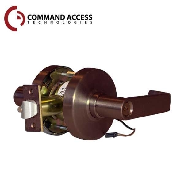 Command Access Grd1 24V Fail Secure Cylindrical Storeroom Clutching Lock L6 Lever Duronatic CAT-CL180-EU-L6-24V-613-SC